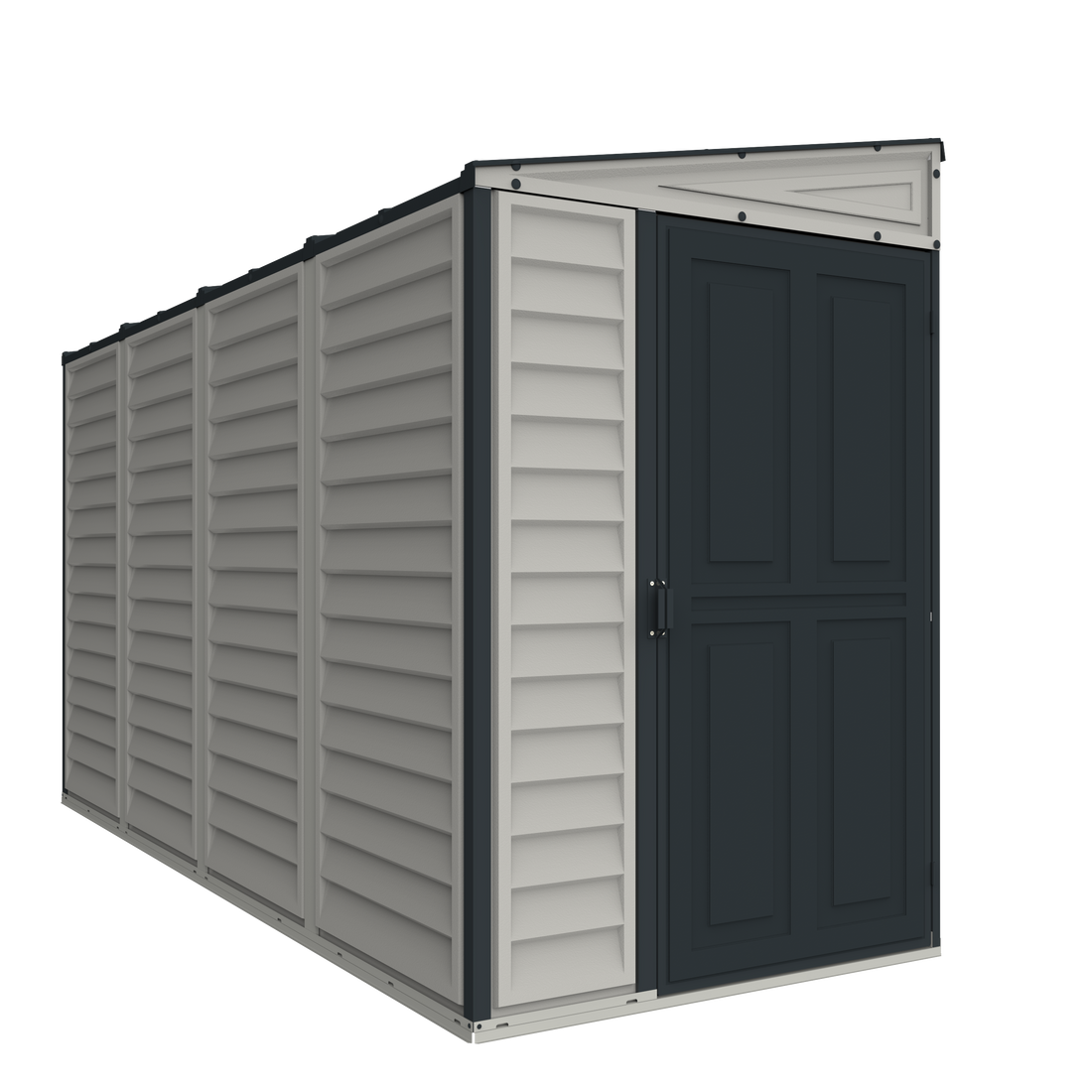 Duramax 4ft x 10ft Sidemate Plus Vinyl Resin Outdoor Storage Shed With Foundation Kit