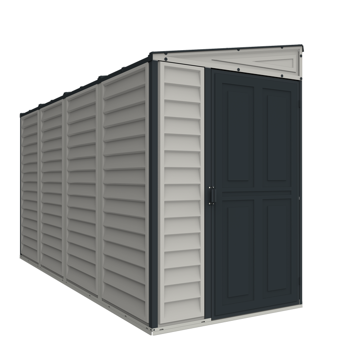 Duramax 4ft x 10ft Sidemate Plus Vinyl Resin Outdoor Storage Shed With Foundation Kit