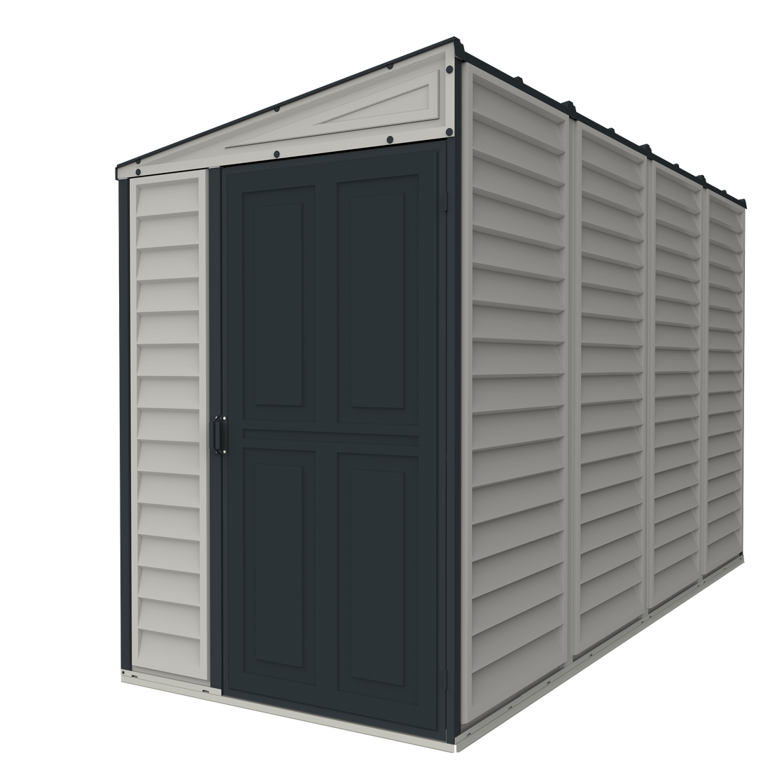 Duramax 4ft x 10ft Sidemate Plus Vinyl Resin Outdoor Storage Shed With Foundation Kit