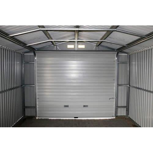 Duramax Garages Duramax 12ft x 26ft Imperial Metal Garage Light Gray / White Trim