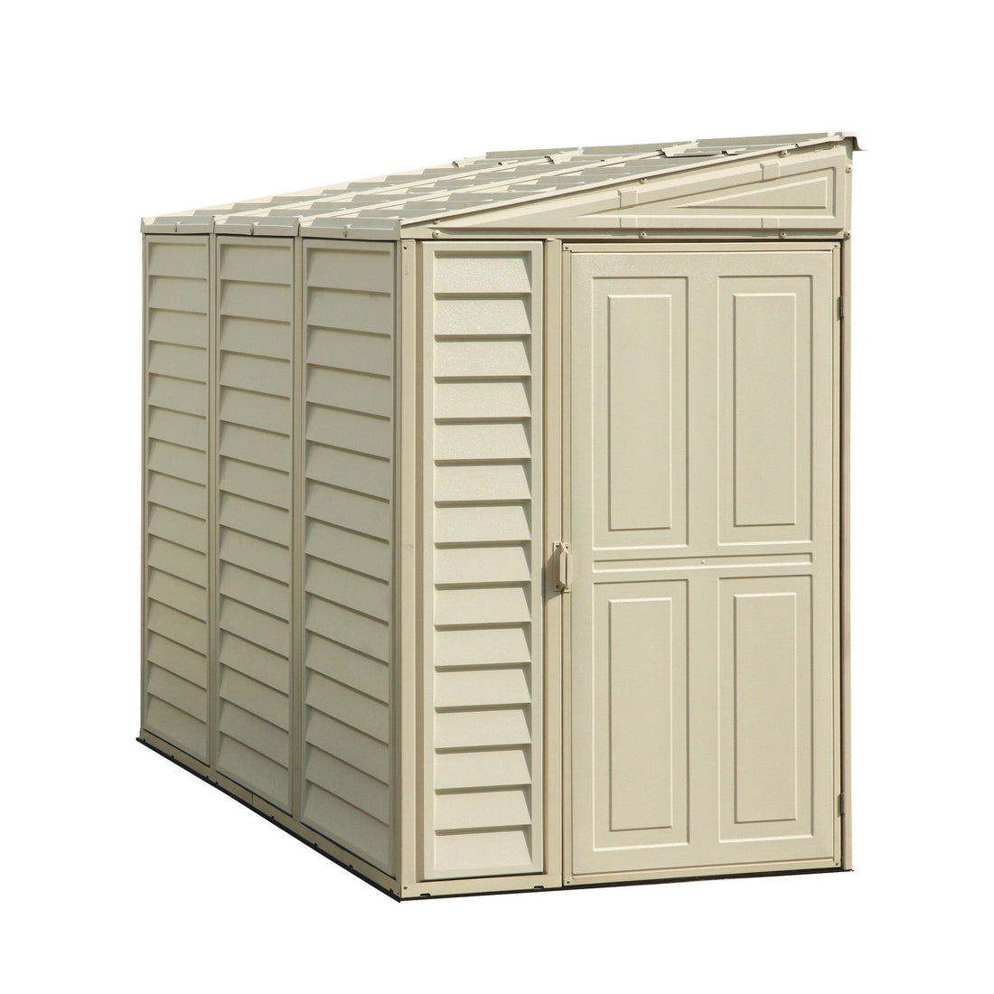 Duramax sheds Duramax 4ft x 8ft Sidemate Vinyl Resin Outdoor Storage Shed  With Foundation Kit