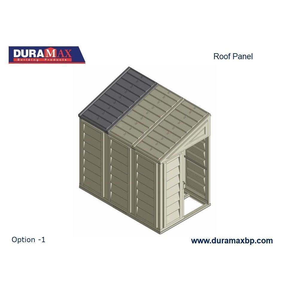 Duramax sheds Duramax 4ft x 8ft Sidemate Vinyl Resin Outdoor Storage Shed  With Foundation Kit