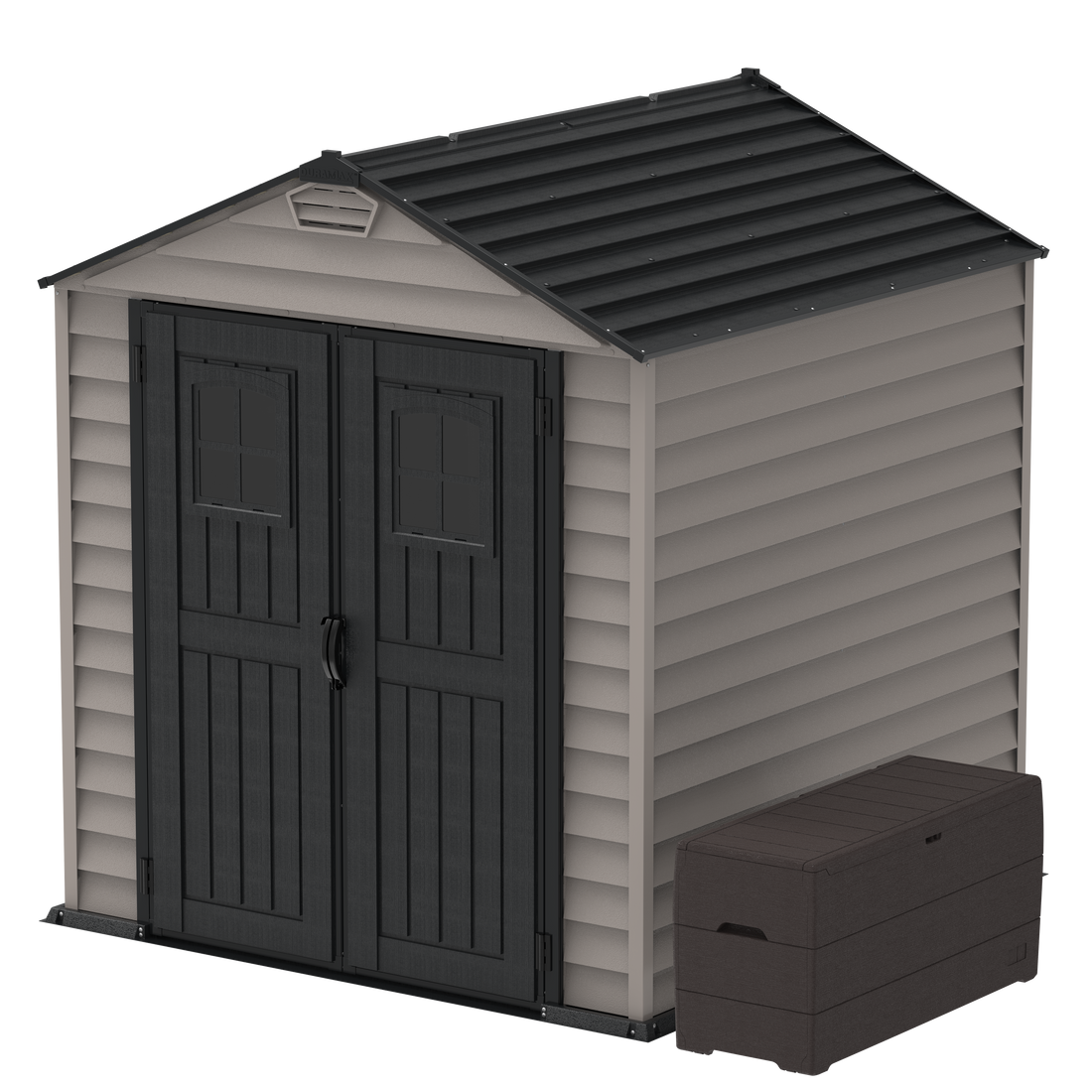 Duramax sheds DuraMax 7ft x 7ft StoreMax Plus Vinyl Shed with Molded Floor