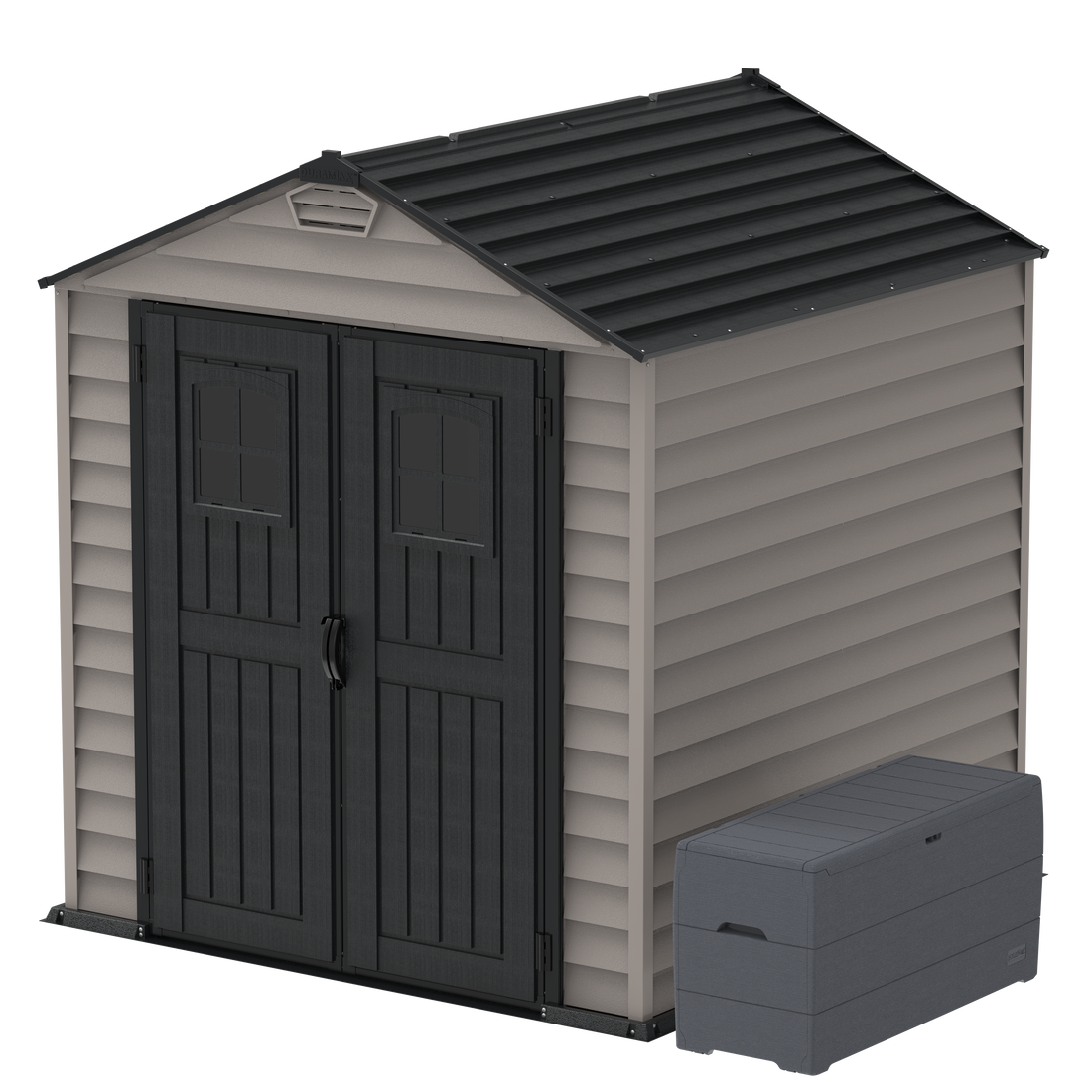 Duramax sheds DuraMax 7ft x 7ft StoreMax Plus Vinyl Shed with Molded Floor