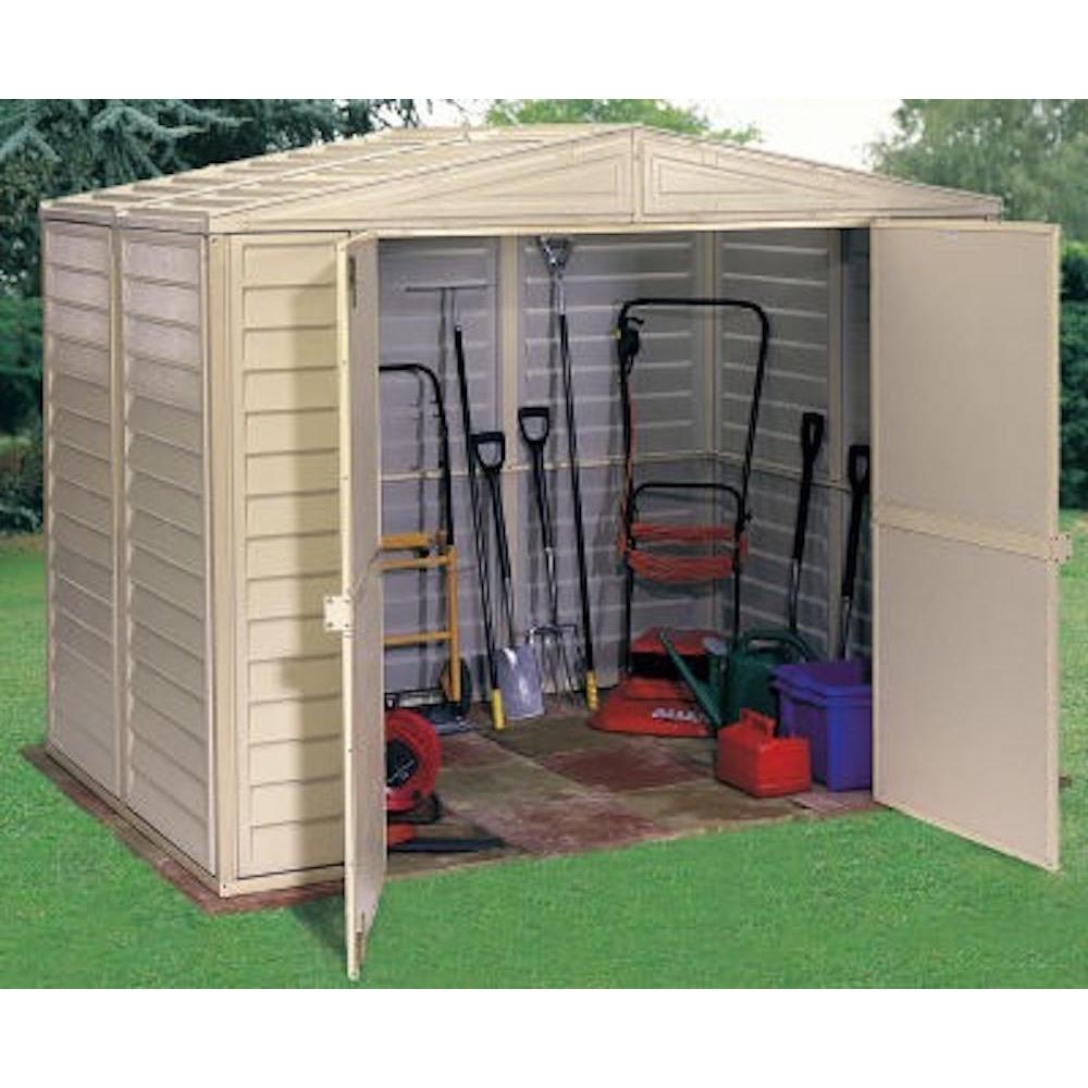 Duramax sheds Duramax 8ft x 5.5ft Duramate Vinyl Shed with Foundation