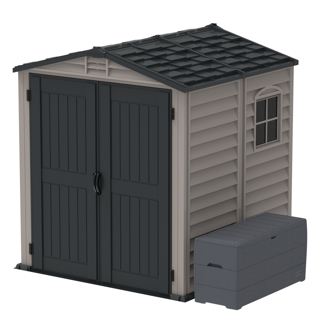 Duramax sheds DuraMax Plus 6ft x6ft Storemate Vinyl Shed with Molded Floor