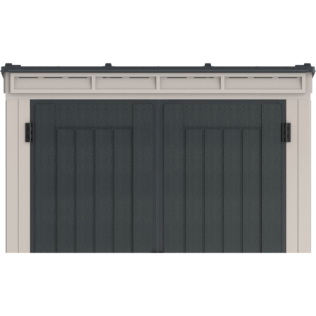 Duramax YardMate Plus Pent 5 ft. 6 in. x 3 ft. Gray Vinyl Storage Shed with Molded Floor