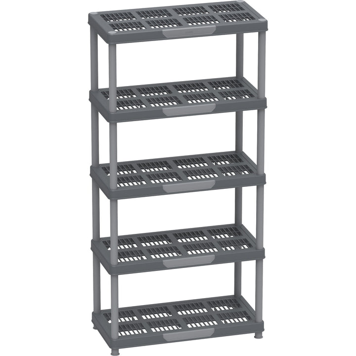 Duramax Shelving Racks Duramax Plastic Heavy Duty Multipurpose Freestanding Duramax 5 Tier Shelving Rack