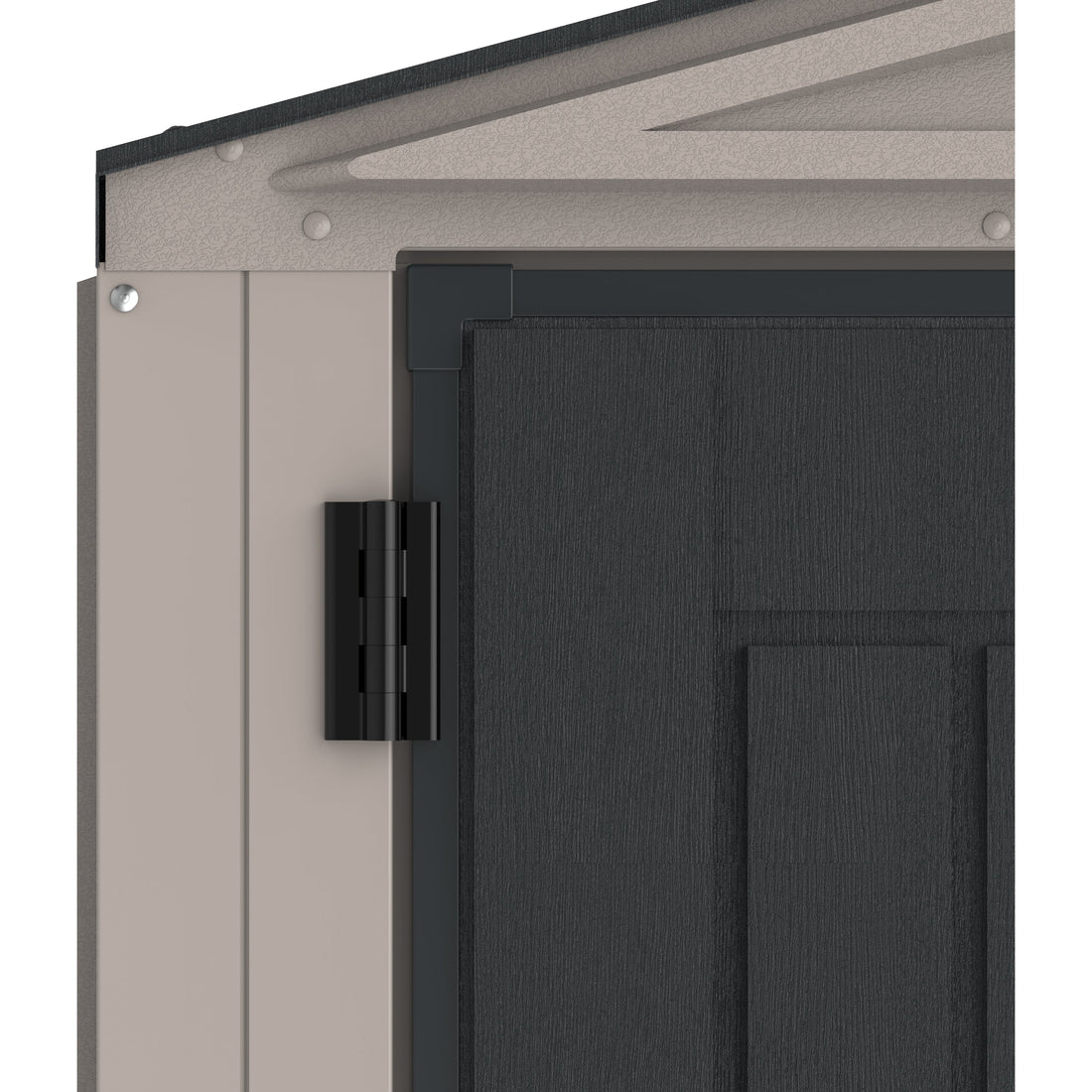 Duramax Vinyl Sheds Duramax YardMate Plus 5 ft. 6 in. x 5ft. 6 in. Gray Vinyl Storage Shed with Molded Floor (East Coast Purchase Only)