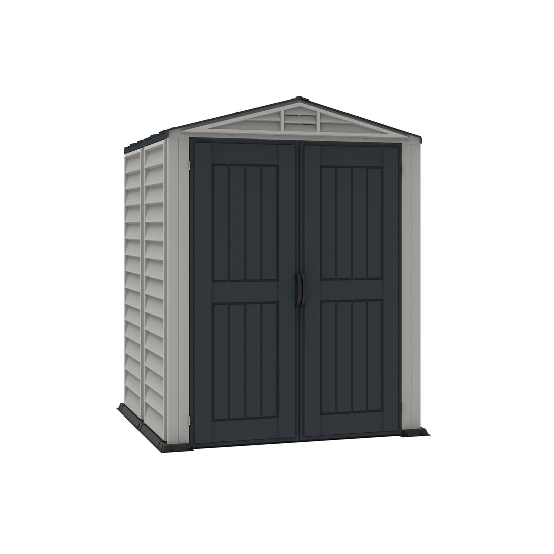 Duramax Vinyl Sheds YardMate Plus 5 ft. 6 in. x 5ft. 6 in. Gray Vinyl Storage Shed