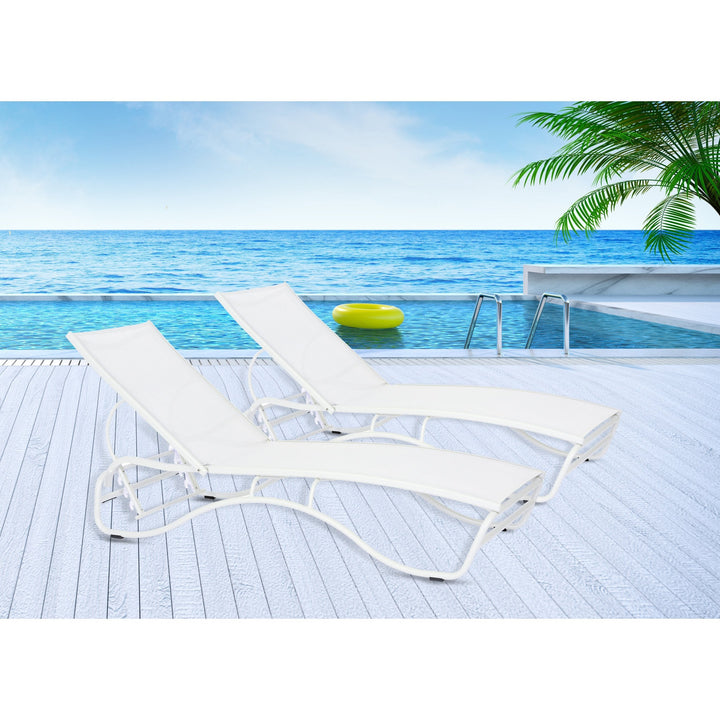 Durasheds Corsica Lounger White