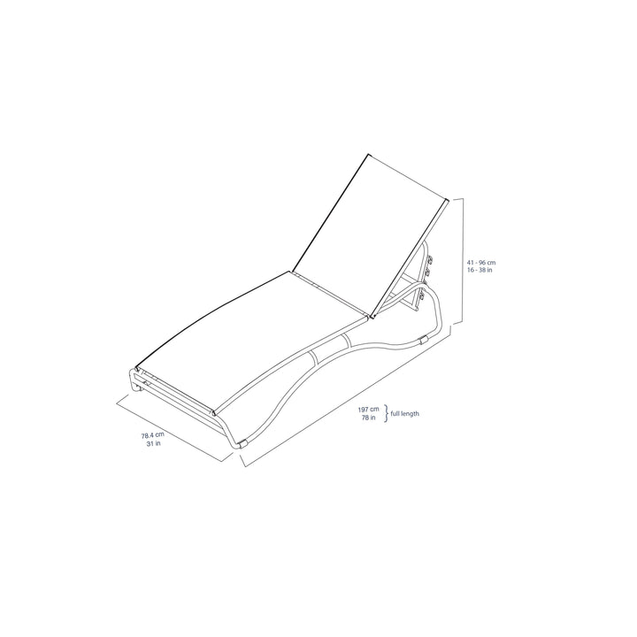 Durasheds Corsica Lounger White