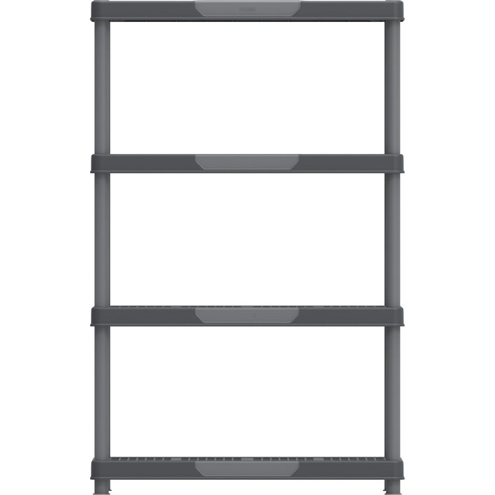 Durasheds Shelving Racks Duramax Plastic Heavy Duty Multipurpose Freestanding 4 Tier Shelving Rack